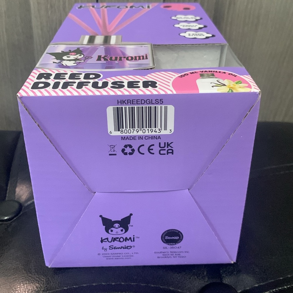 Hello Kitty's Friend Kuromi Reed Glass Vanilla Diffuser In Box By Sanrio - Picture 9 of 9